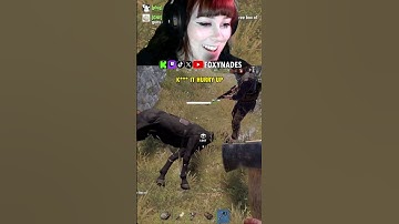 EGIRL PLAYS RUST FOR THE FIRST TIME #rust #rustshorts