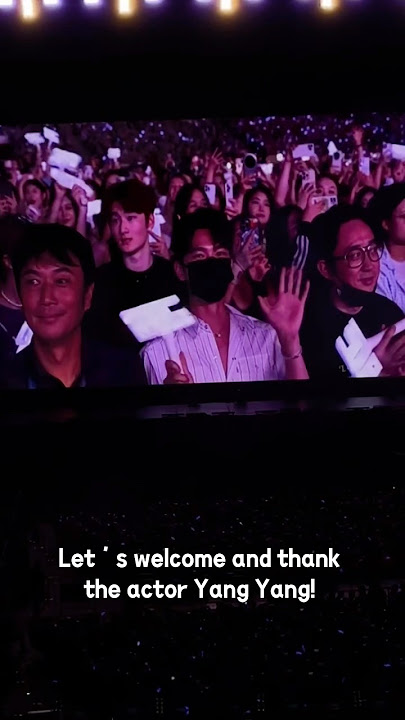 JJ Lin gave a special shout-out tonight to actor Yang Yang for coming to the concert — what a moment