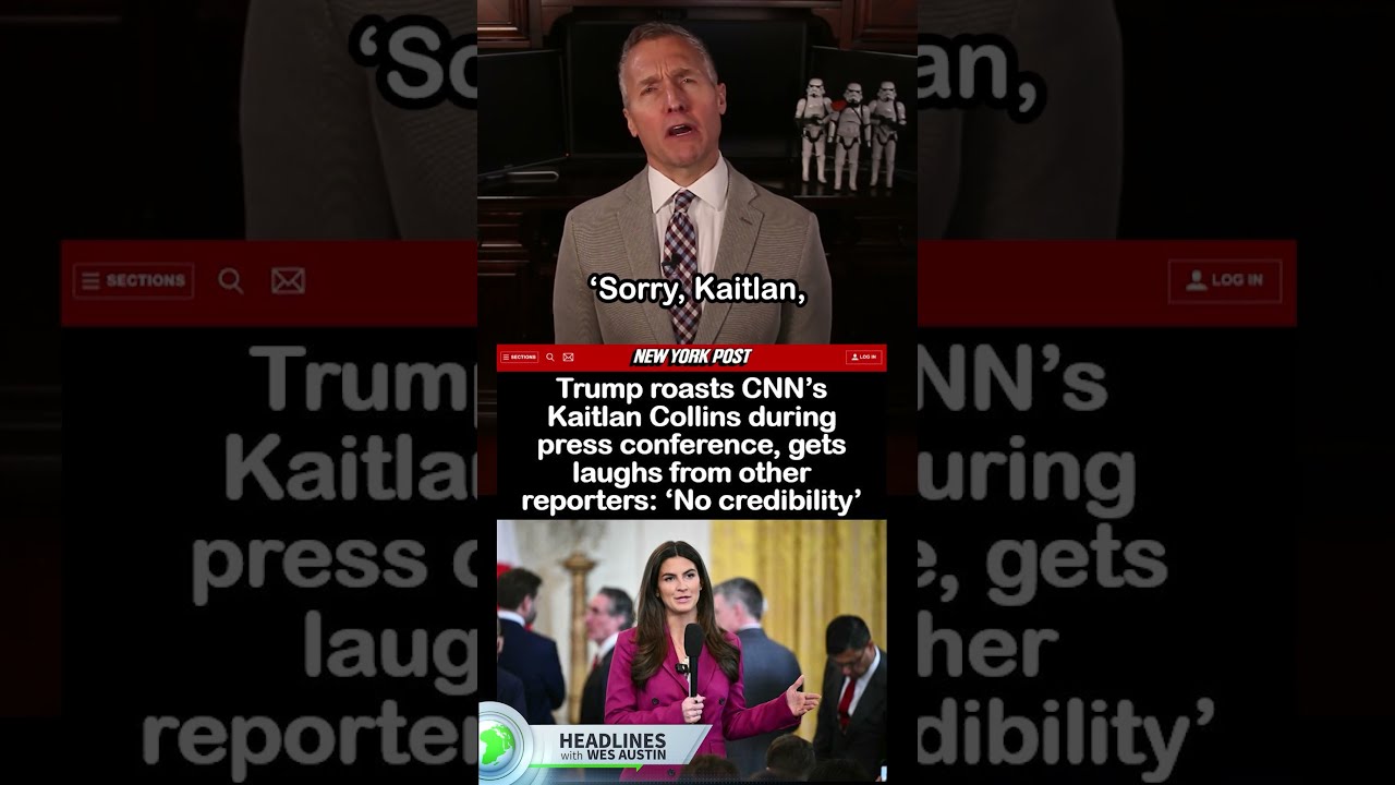 Trump Roasts CNN S Kaitlan Collins During Press Conference CNNNews Roast Roasting