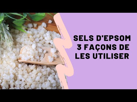 Vidéo: 3 façons de prendre un bain de sel d'Epsom