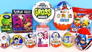 Сюрприз Mix! Zuru Mega Gross Minis, Леди Баг, Spongebob, Siren Head, Marvel Unboxing Kinder Surprise