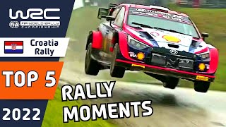 Top 5 Moments, Dramas and Stories from WRC Croatia Rally 2022