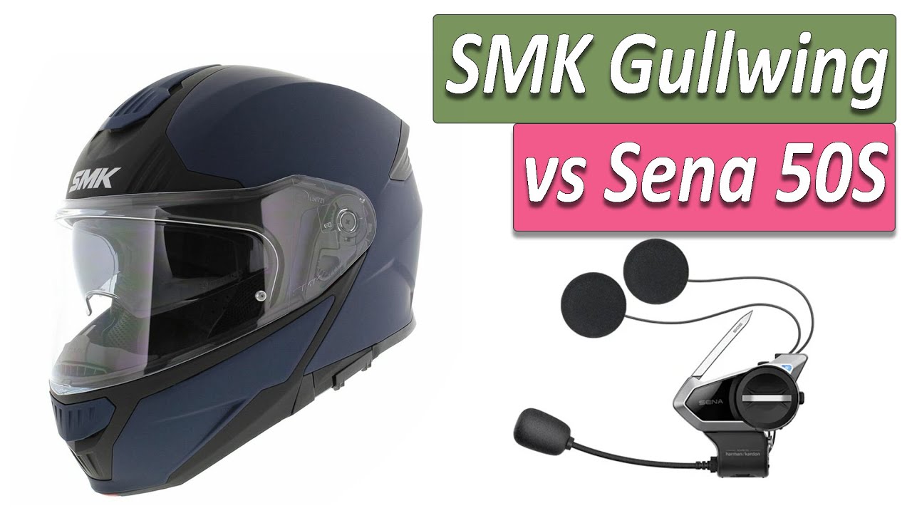 Installing Sena 50S on/into an SMK Gullwing modular helmet.