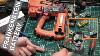 Paslode Nicad To Lithium Ion Battery Upgrade - Frankenstein Battery - Elementalmaker