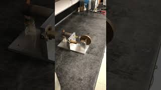 Operation of gamma type Stirling engine.