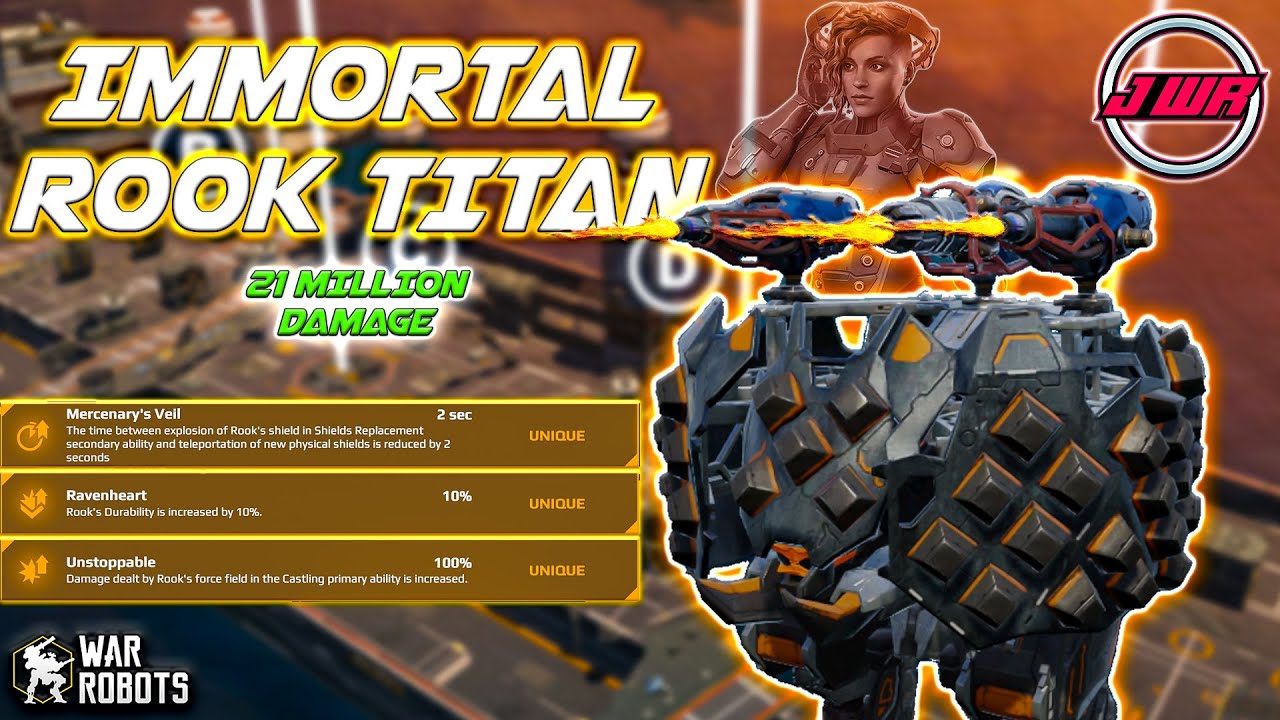 New Titan weapons makes the Rook Titan 100% better war robots Update 9. ...