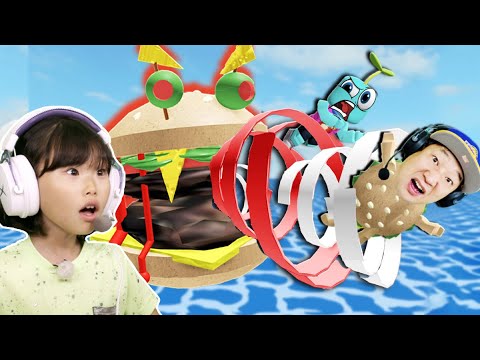 로블록스 점프맵 Hamburger😱 You <strong>have</strong> to <strong>escape</strong> from <strong>the</strong> monster! Roblox Jump Map