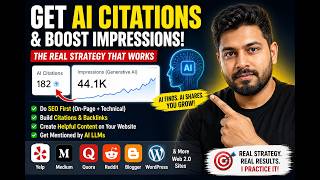 How to Get AI Citations & 44K+ Generative AI Impressions | AI SEO Strategy