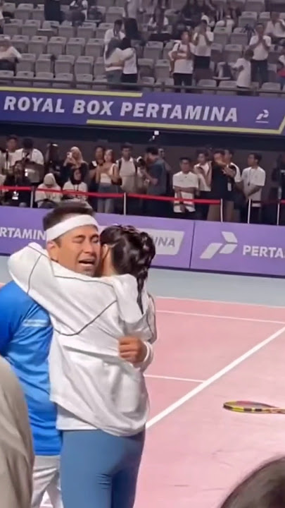 Momen Raffi Ahmad Menangis Terharu Dipelukan Nagita Slavina Saat Menang Tenis #mamagigi #shorts