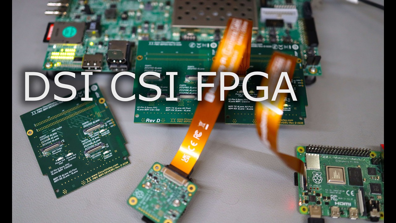 FPGA FMC MIPI CSI DSI Emulator Carrier Card for Camera and Display Emulation V4L2 Linux