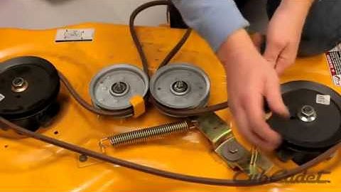 How to Change the Deck Belt on a Cub Cadet Riding Lawn Mower  Using Model 13AP91AT010