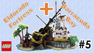 Lego Pirates of Barracuda Bay & Eldorado Fortress Combo Build - Shipwreck on Sabre Island