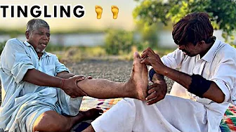 ASMR FEET TINGLES MEN MASSAGR for RELAX & SLEEP | FOOT REFLEXOLOGY | LEG MASSAGE FOR PAIN RELIEF