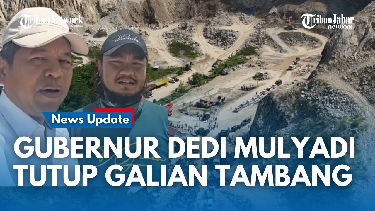 MURKA !!! Gubernur Jabar Dedi Mulyadi Tutup Tambang PT BBM, Akibat Rusak Jalan Provinsi