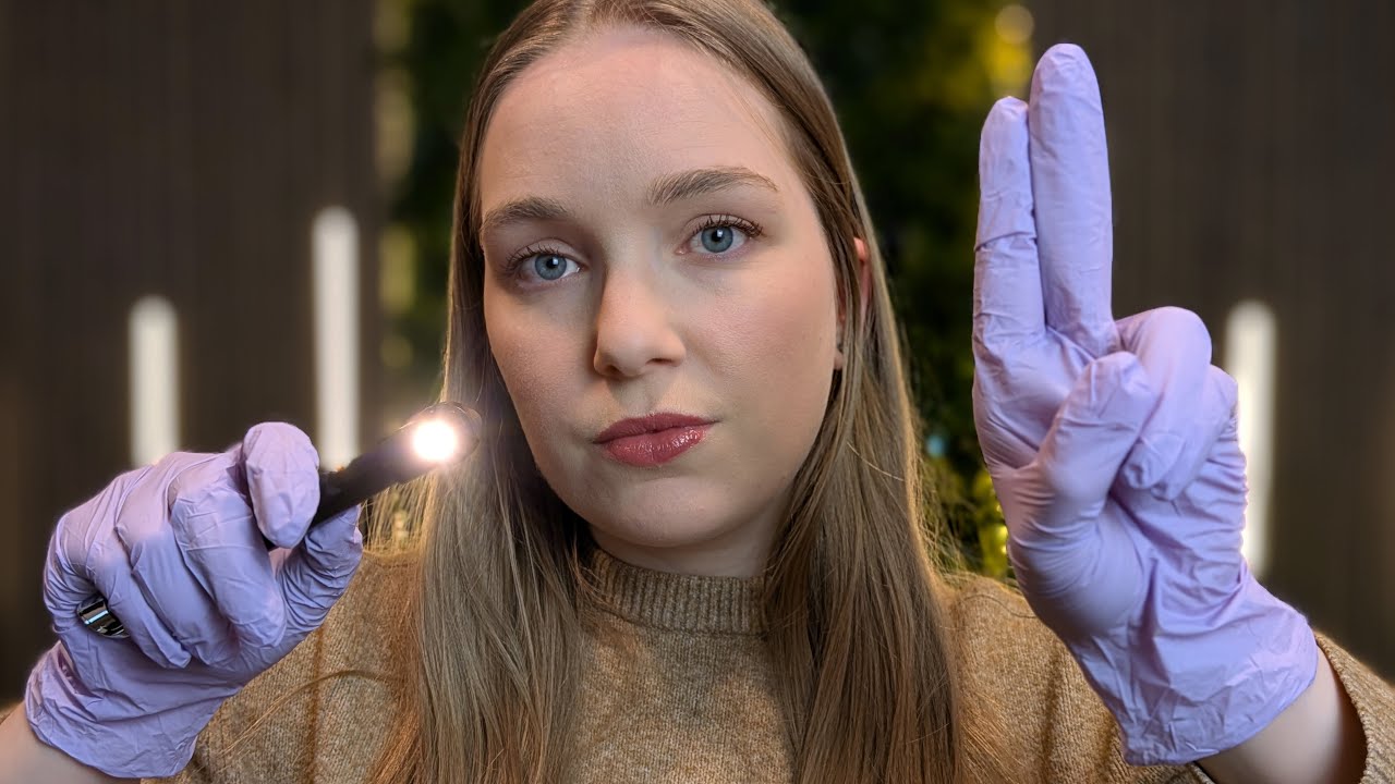 ASMR Cranial Nerve Exam (whispered)