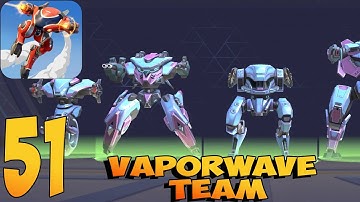 Mech Arena: Robot Showdown - Gameplay Walkthrough Part 51 - Vaporwave Team😱(iOS,Android)