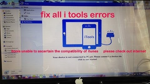 how to fix all error of itools /,best ever and easy video 100% working