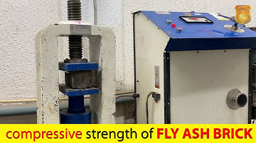 Compressive strength of Fly ASH Brick Test