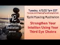 Strengthen Your Intuition by Using Your Third Eye Chakra -4/15/22, 7pm EDT