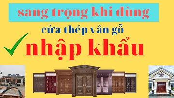 nên dùng cửa thép vân gỗ hay không - sang trọng khi dùng cửa thép vân gỗ nhập khẩu