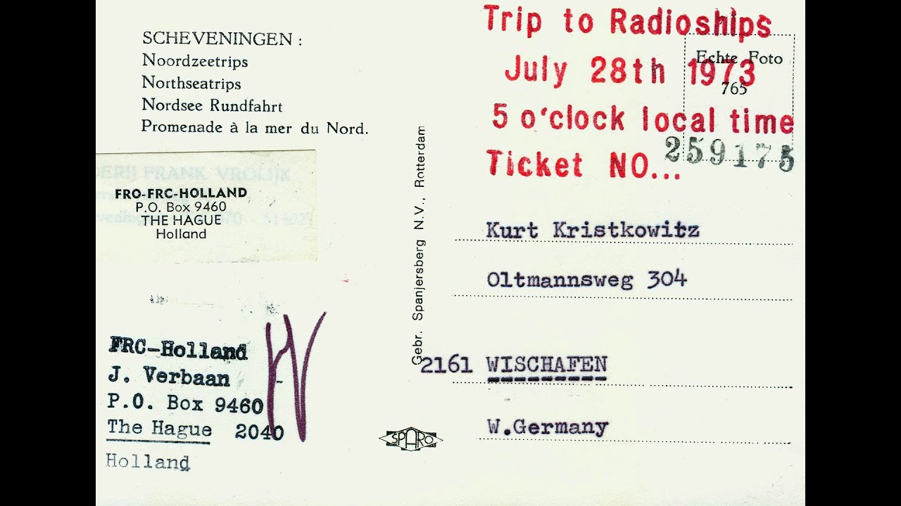 Kurt Sellenthin presents: My trip to the Radioships on July 28th, 1973