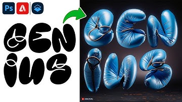 Inflated Typography Effect using Adobe Photoshop and Adobe Firefly
