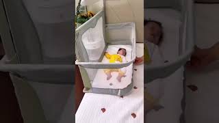 🔔 Portable baby beds for home –Baby Comfy Safety Lightweight Bed Side Crib (# 2346 ) 