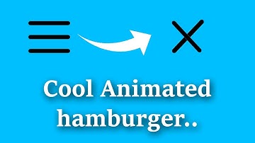 Hamburger menu css | Animated hamburger menu