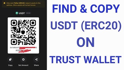 How To Find Your USDT (ERC20) Wallet Address On Trust Wallet | Find & Copy Trust Wallet USDT Address
