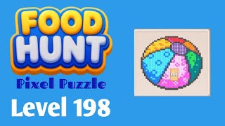 Food Hunt: Pixel Puzzle level 198 walkthrough solution 