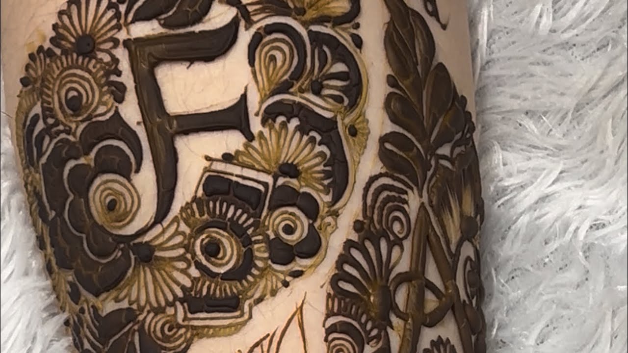 Alphabets mehendi designs step-by-step mehendi tutorial 