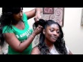 3 Girls and a Needle Braidless Sew-In procedure called "Jennie Mae"