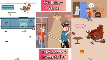 Thief Puzzle 4 (WEEGOON) - Longhand Thieves Puzzle Game - Levels 91-100 Android Gameplay Walkthrough