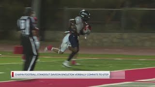 Chapin High School football standout Daveon Singleton verbally commits to UTEP