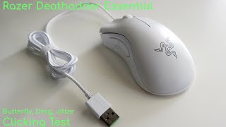 Razer DeathAdder Essential - Clicking Test - White Colour