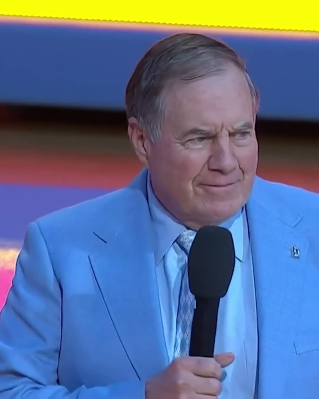Bill Belichick introduced to UNC Tar Heel nation ?