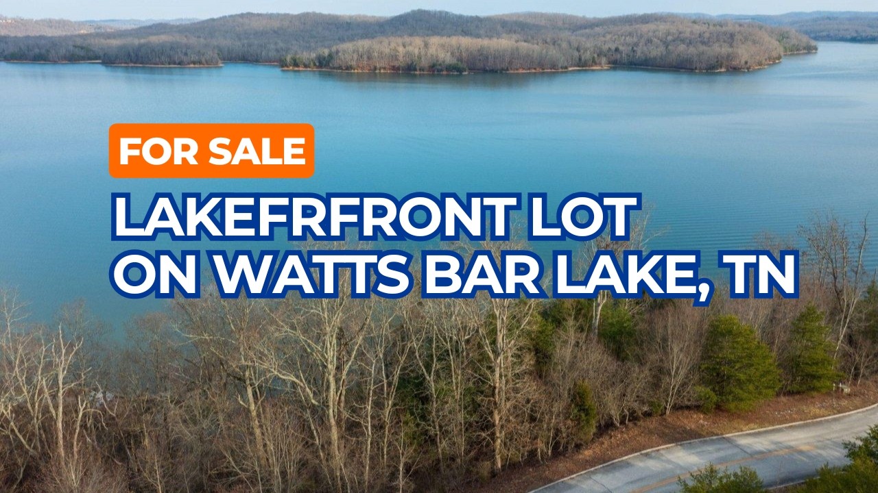 For Sale Lake Front Lot on Watts Bar Lake with TVA Approved Dock Access in East Tennessee
