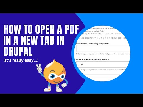 Видео: How to Open a PDF in a New Tab or Window in Drupal