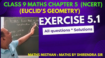 Exercise 5.1 Class 9 Maths | Euclid