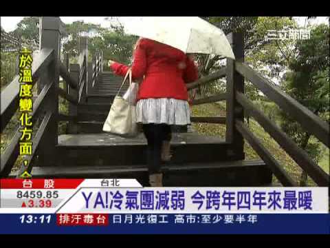 YA！冷氣團減弱　今跨年四年來最暖│三立新聞台