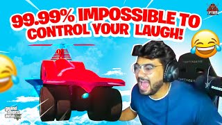 99.99% Impossible to Control your Laugh  😂 GTA V Races!