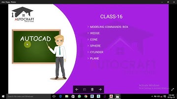 AutoCAD Class-16 (Modeling commands- Box, Wedge, Cone, Sphere, Cylinder, Taurus, Pyramid)- In Hindi
