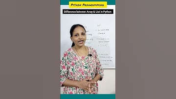 What is the difference between Array & List in python? #shorts #youtubeshorts #viral