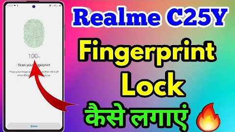 How To Screen Lock Fingerprint Realme c25y | Realme c25y Main Fingerprint Lock Kaise Lagaye