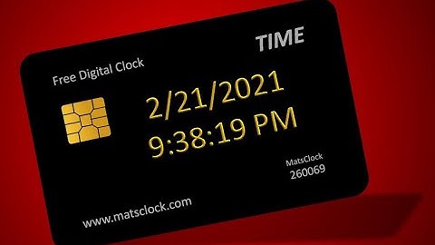 MatsClock 260069 - Free Digital Clock for PowerPoint Presentation Slides