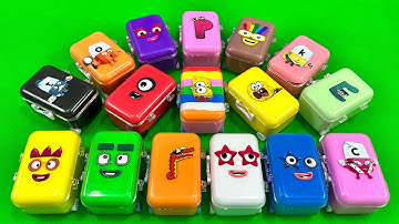 Looking Numberblocks, Alphablocks, Alphabet Lore Suitcase, Mini Heart,... Mix CLAY Coloring! ASMR