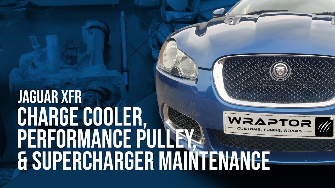JAGUAR XFR SUPERCHARGED UPGRADES! Charge Cooler, Pulleys