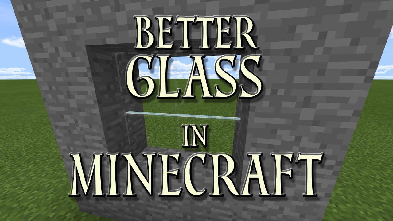 Better Glass In Minecraft Bedrock Edition Youtube