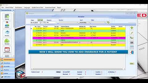 PROMED - File Opening for New Patient & Adding Insurance Scheme