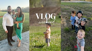 WEEKEND VLOG: track sunday + wedding dates + taco night with friends | calli gebken